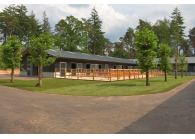 Manege bij Camping Samoza in het bos op de Veluwe VMP090